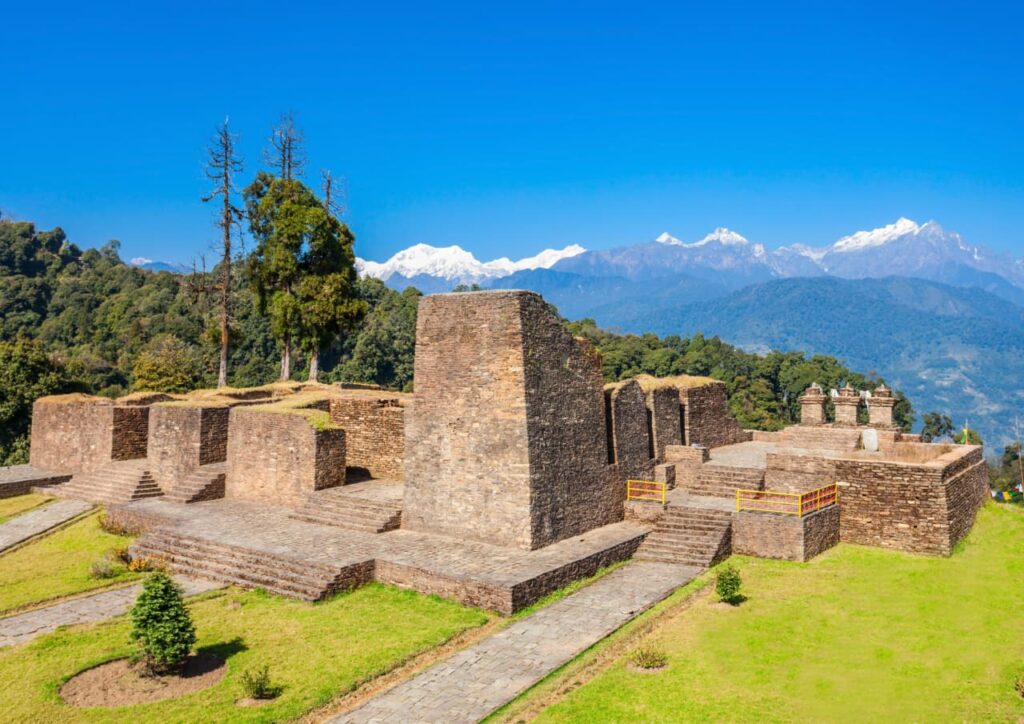 "View of Mount Kanchenjunga from Pelling Helipad"