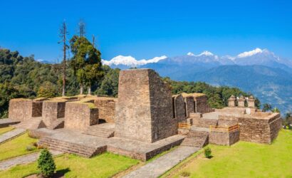"View of Mount Kanchenjunga from Pelling Helipad"