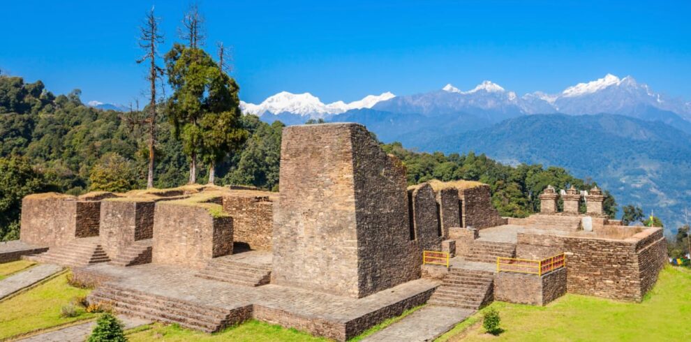 "View of Mount Kanchenjunga from Pelling Helipad"