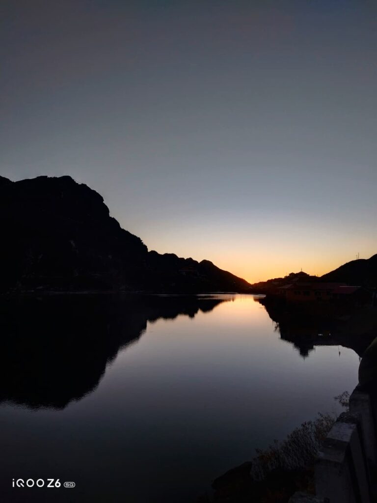 Romantic Sunset at Tsongmo Lake Sikkim
