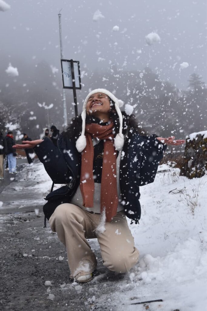 Enjoying Snow in offbeat Silk Route Sikkim tour